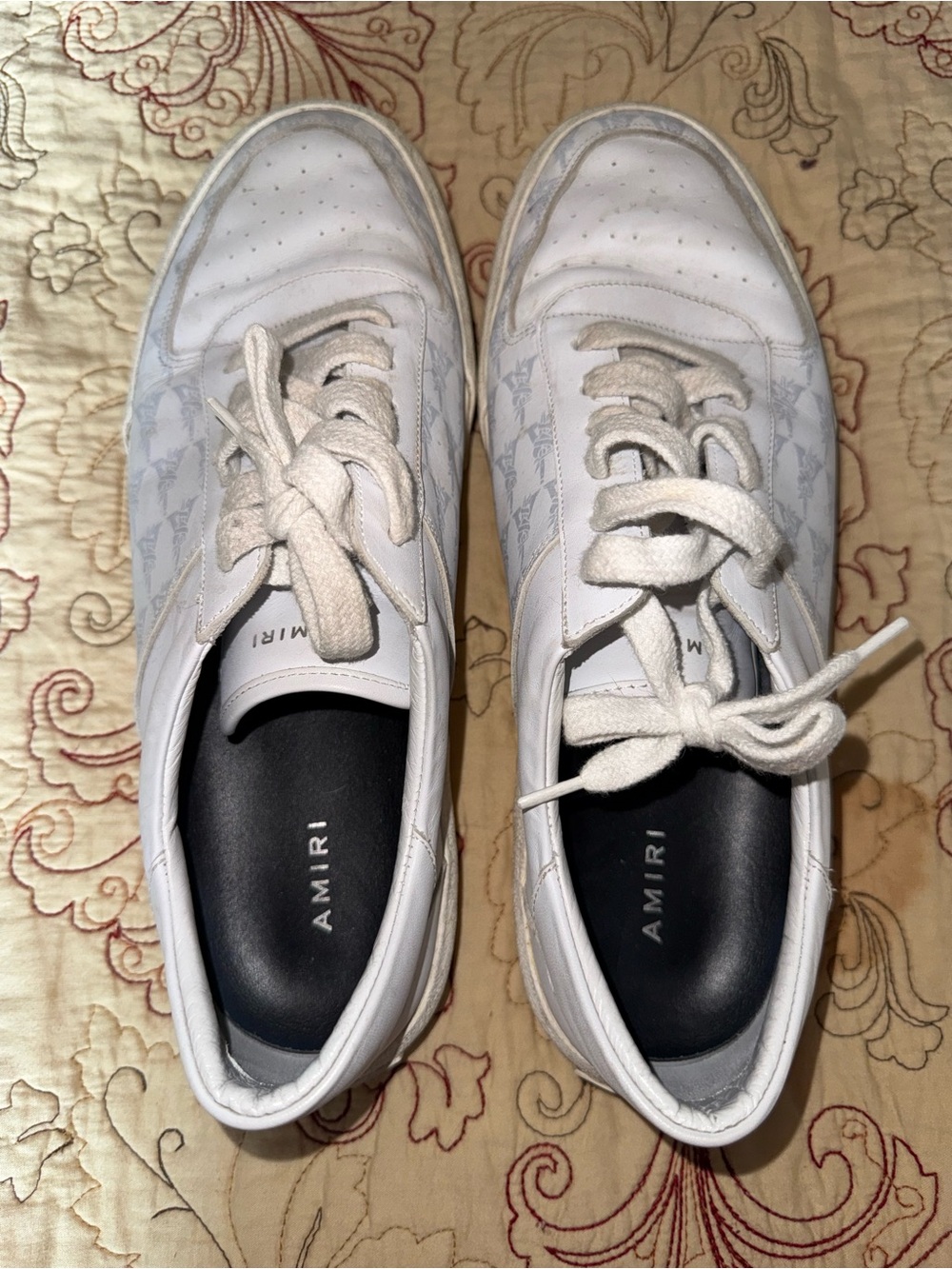 AMIRI White Low-Top Leather Sneakers